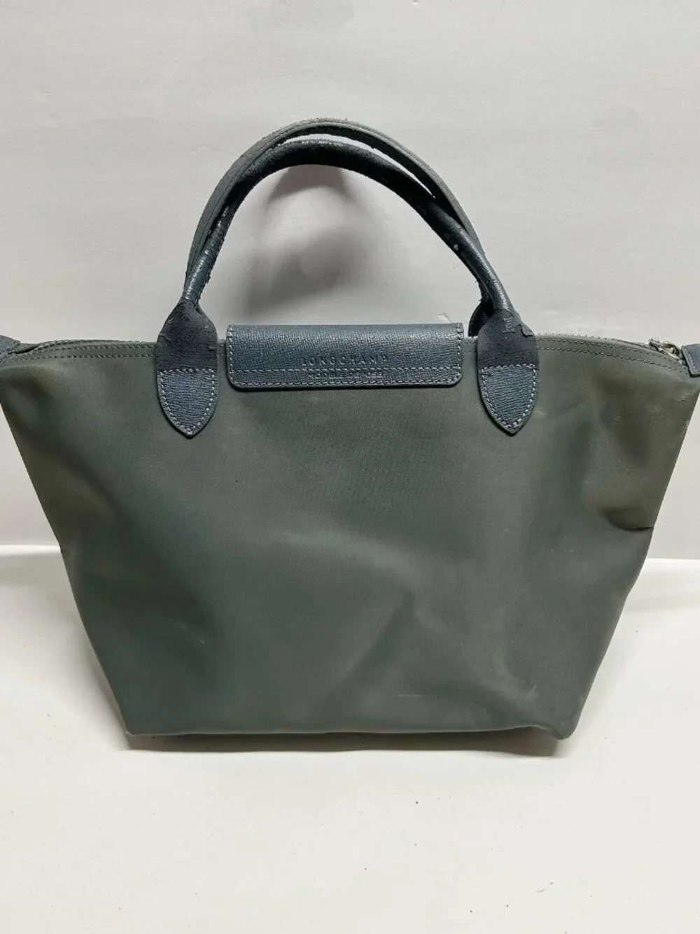 Dusty Green A4 Foldable Tote Bag, Casual Daily Shoulder Bag - Picture 4 of 7